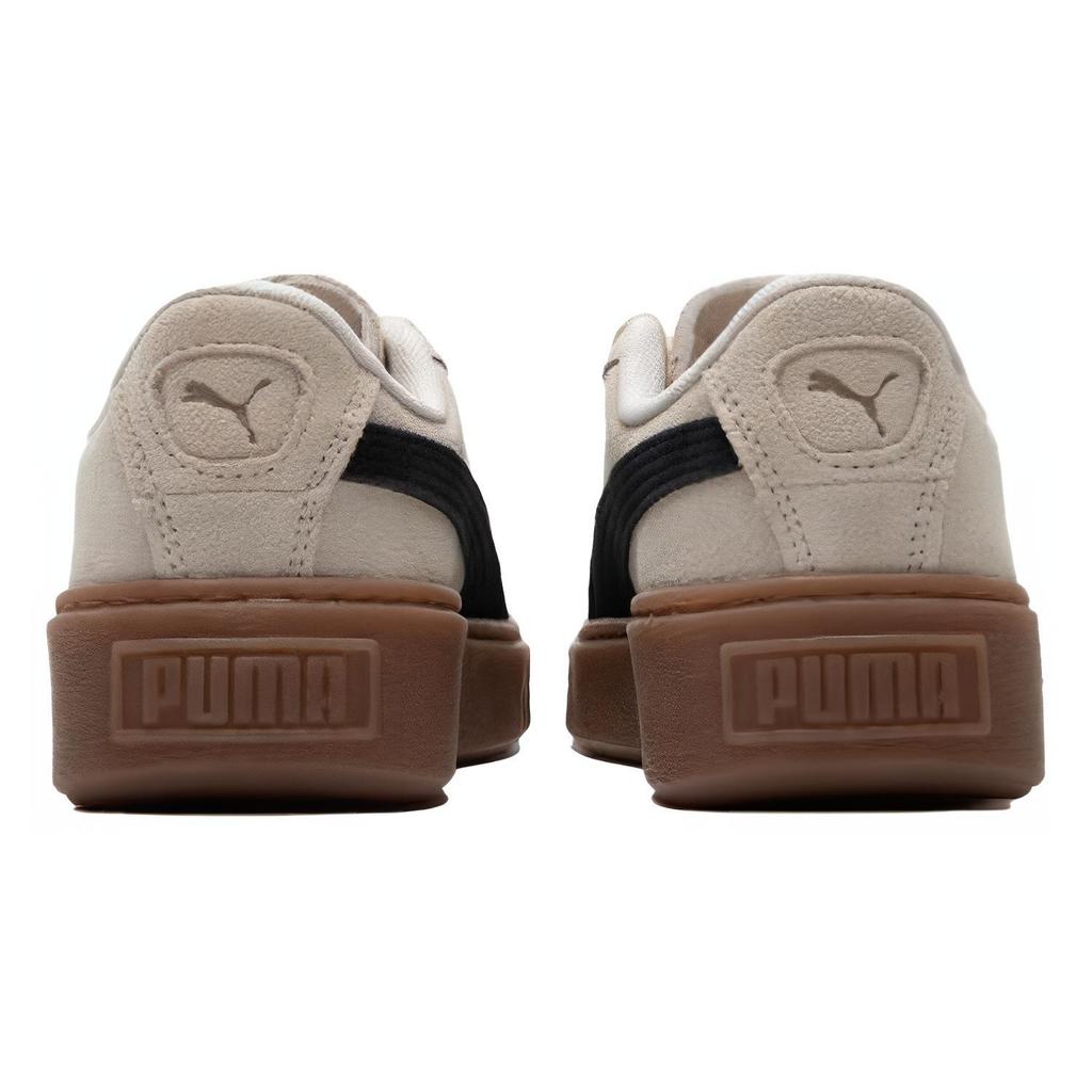 New PUMA Suede Platform Shoes 'Beige Brown' Women's 397233-02