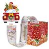 Pull Out Christmas Money Box With 50pcs Transparent Bags Santa Money Pulling Box Snowman Christmas Tree Money Holder Box Party