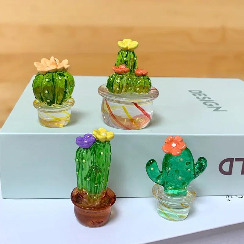 Cactus Ornaments Decoration Mini Bonsai Cute Mini Desktop Craft Creative Home Decoration Gift Decor Room Decor