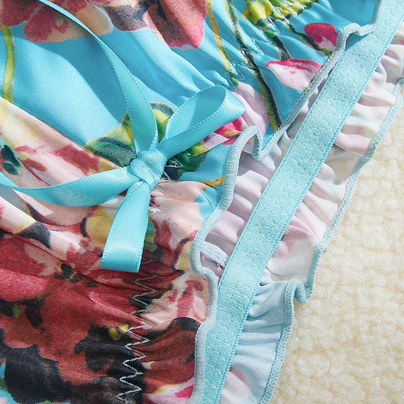 Europäisches und amerikanisches Spitzen-Dessous-Set: Sexy Versuchung BH & Shorts Zweiteiler