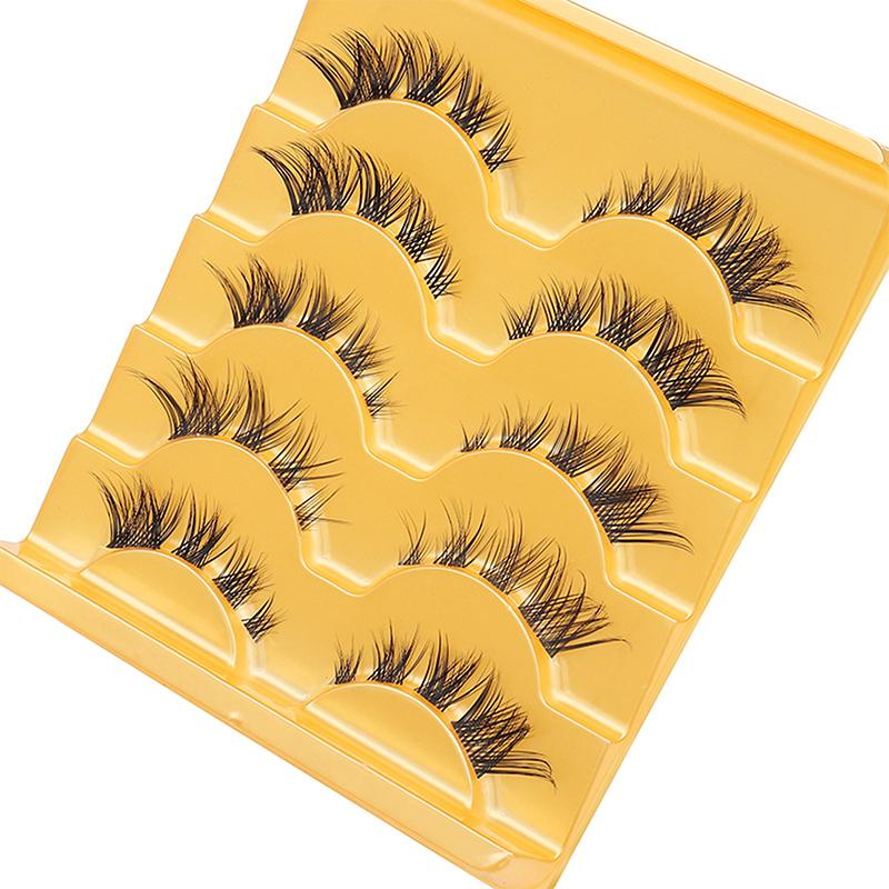 Flying Fox Eyelashes 5 Pairs Can Segment Self-Grafting Eyelashes Thick Curl False Eyelashes