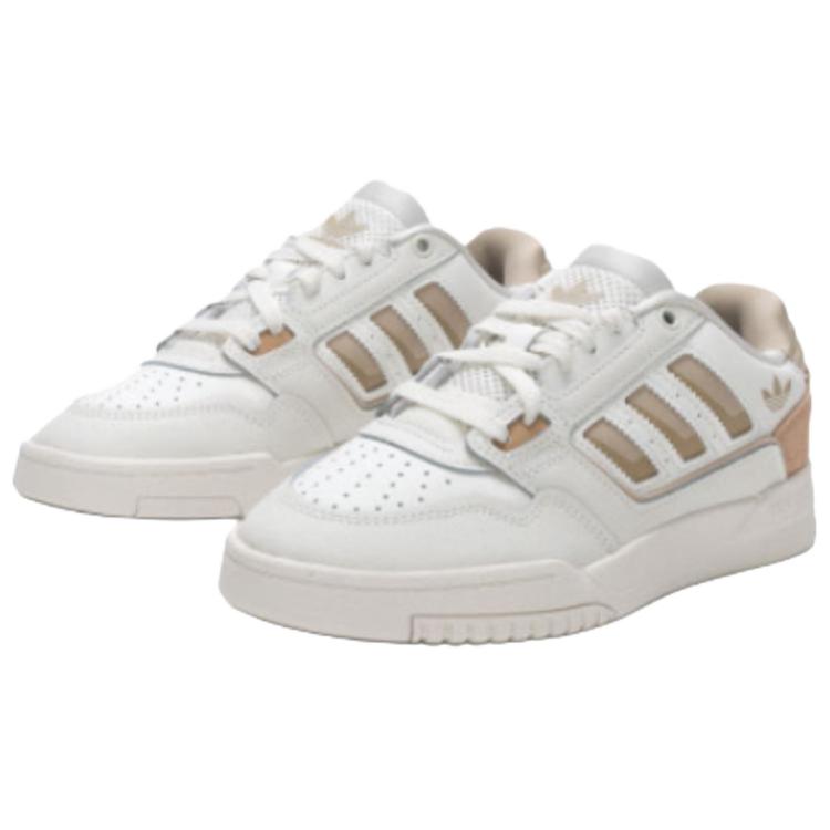 Adidas Originals Drop Step 2.0 Abrasion Resistant, Lightweight, And Breathable Low Top Skateboard Shoes Women's White Sneakers JQ0078