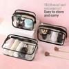 1/3Pcs Portable Travel Wash Bag Female Transparent Waterproof Makeup Storage Pouch Large Capacity Cosmetic Organizer Case