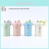 Stylish Macaron Dual Drinking Doodle Cup High-quality Stainless Steel Large Capacity Modern Design