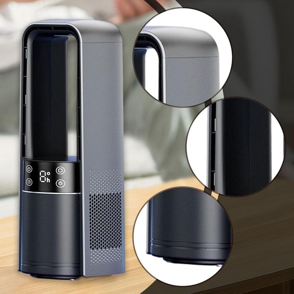 Bladeless Desk Fan Personal Cooling with Timing Function Air Portable Conditioner for Office