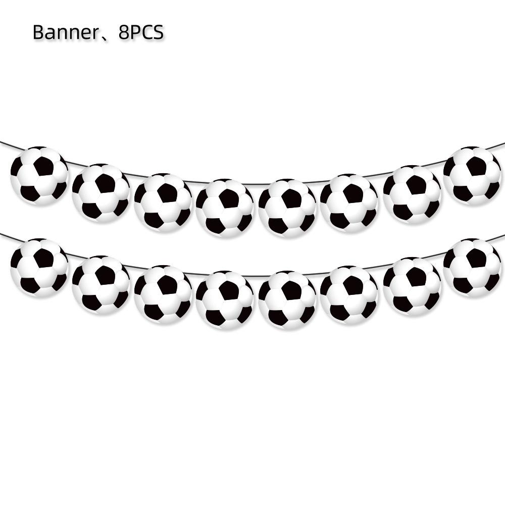 Generation Football Birthday Party Tableware Set Sports Flag Balloon Paper Tray Cup Tablecloth Decorative Items Party Supplies