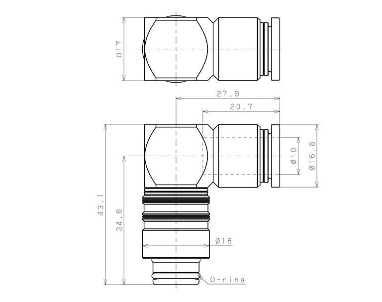 Japan PISCO AKL Mold Fittings: AKL8-6P, AKL8-8P, AKL10-8P, AKL10-10P, AKL10-12