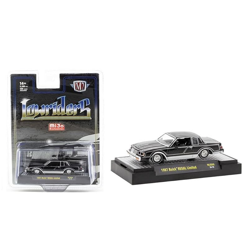 

M2 Machines 1/64 buick legal 1987 black lowrider Regal Lowriders MiJo limited mini car [product]