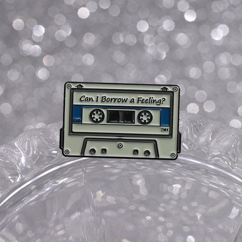 Music Cartoon Artistic Cassette Brooch Colorful Alloy Pin Unique Decoration Everyone For