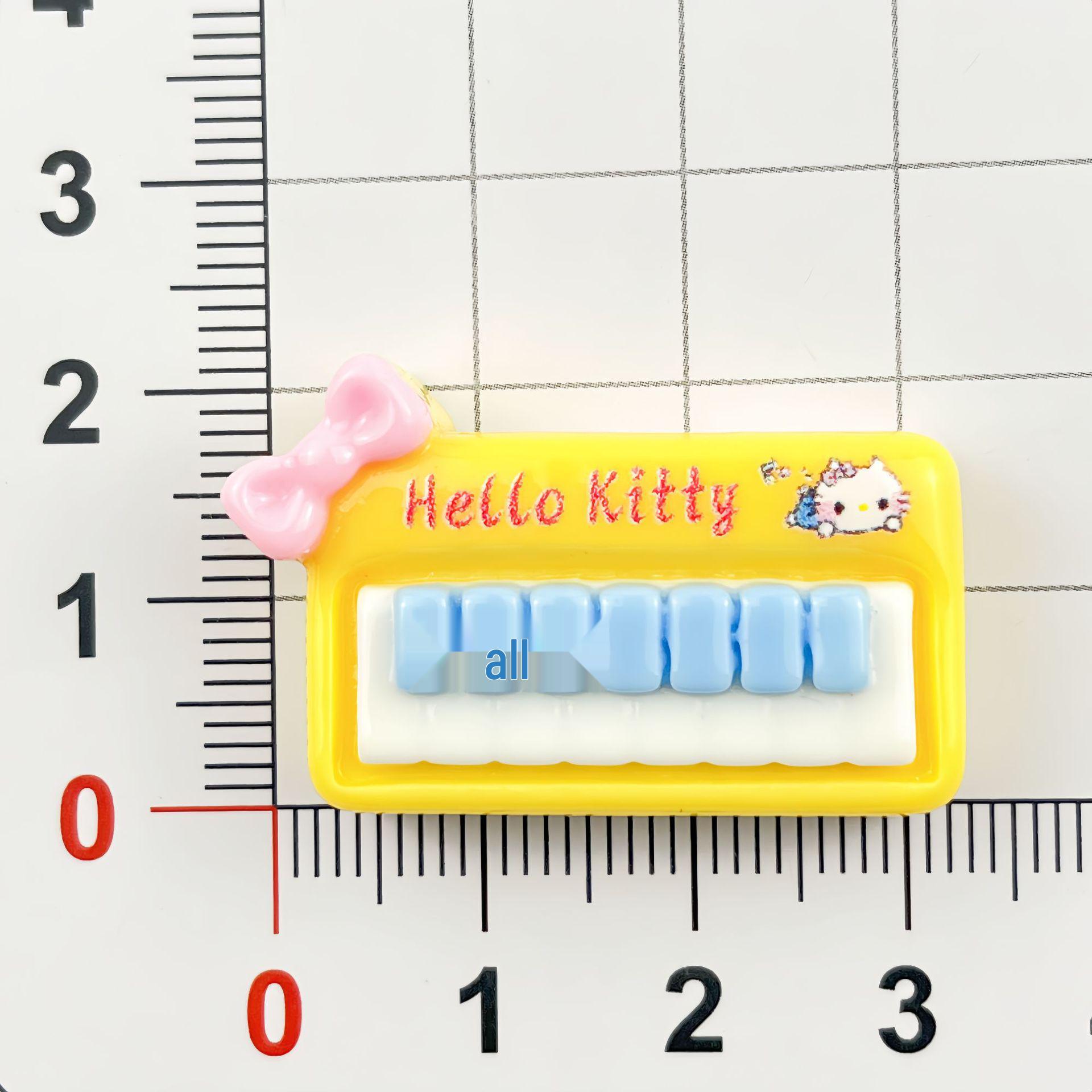 Cartoon KT Cat Resin DIY Accessories for Hair Clips, Phone Cases, Magnets, and Shoe Buckles.