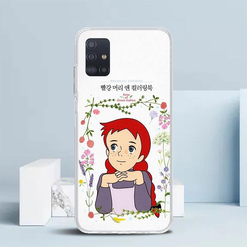 A-Anne Of Green Gables Shirley Soft Cover for Samsung Galaxy A12 A22 A32 A52 A72 A02S Phone Case Note 20 Ultra 10 S10 Plus A51 A