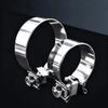 Stainless Steel Pipe Connection Hoop 40-76mm Steel Pipe Clamp Strong Hose Clamp