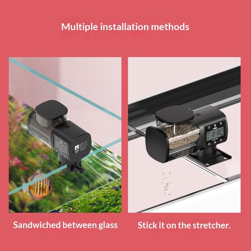 Adjustable Smart Automatic Feed Feeder With Lcd /Indicator Lights Automatic Fish Tank Auto Feeder Aquarium Accessories