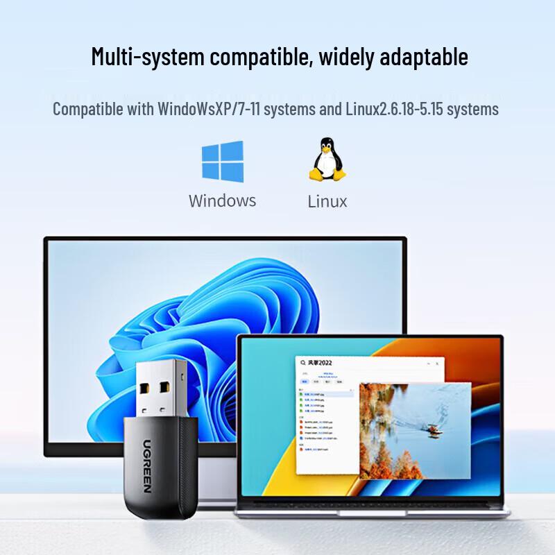 Ugreen AC650 Dual-Band USB WiFi Adapter (CN Version)