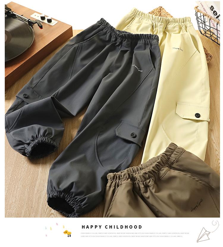 Boys' Fashionable Korean-Style Sports Pants - Versatile Spring/Autumn 2025 Collection for Middle and Big Kids