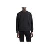 Emporio Armani FW24 Solid Color Letter Logo Embroidered Loose Fit Crew Neck Long Sleeve Sweatshirt Men Sweatshirt Black 6D1MC1-1JRRZ-0999