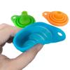 Portable Foldable Silicone Funnel for Kitchen - Long Neck, Retractable, Ideal for Liquid Dispensing
