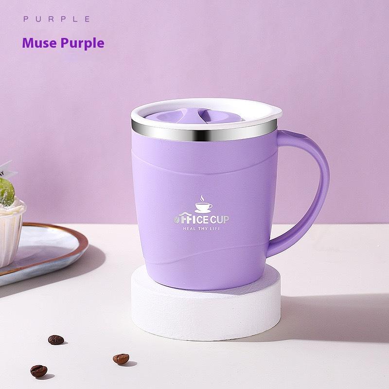 304 Stainless Steel Mug, Double-layer Heat and Cold Preservation, Business Portable Coffee Cup Office with Handle for Making Tea