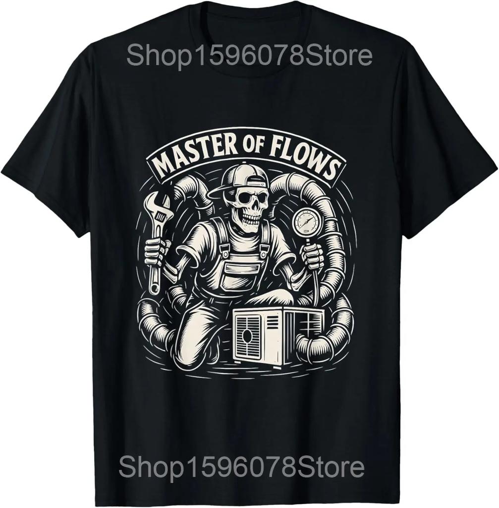 HVAC Technician Tech I Make Your HVAC Clean Again T Shirts Men Cotton Humor Streetwear Tee Short Sleeve Unisex Loose Clothing