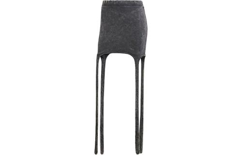 Adidas Originals Premium Distressed Skirt Casual Short Skirts Black IR8394 M чёрный