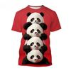 Children's Clothing 3D Print Cute and Funny Critters Short Sleeves Graphic T Shirts Boys Girls Crew Neck Tops Tee Kids Clothes