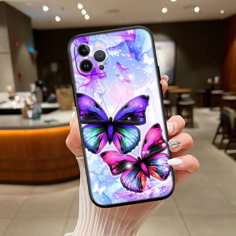 RA9 Colorful Butterfly Phone Case for Samsung Galaxy A11 A12 A13 A15 A52S A53 A55 A56 A70 A71 A72 A73 F06 F16 F56 S10 Plus S10e