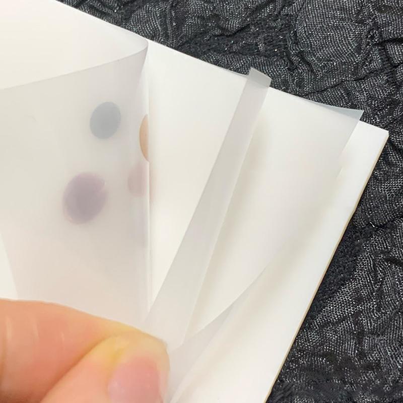 50Pcs 7.5*5Cm Disposable Tinting Glue Paper Tearable Nail Toning Palettes Nail Polish Color Mixing Tray Waterproof Display
