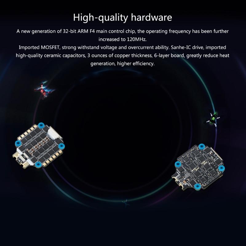 XRotor FPVs ESC 4-in-1 ESC 65A BLHeli_32 128K Module Board 3-6S o for Drones Replacement Spare Part