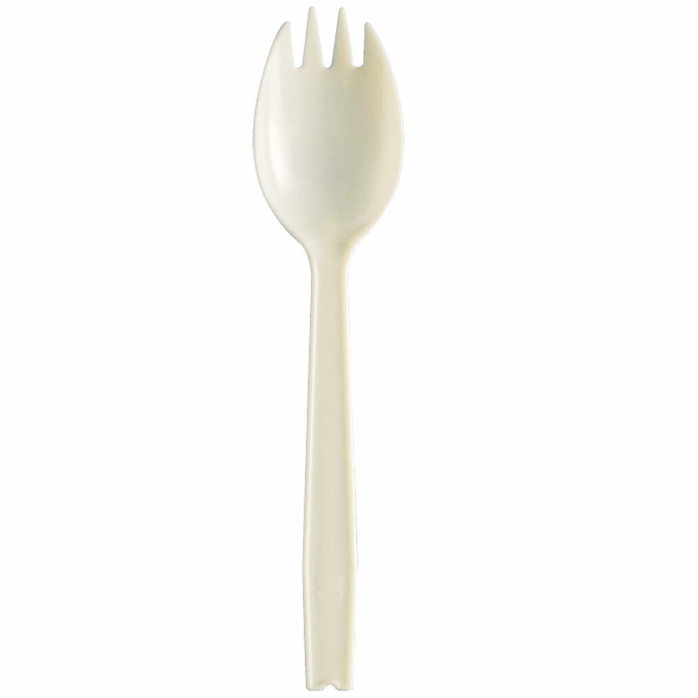 Nagao Disposable Individually Set of 3771207 Sporks, 16cm, Natural, Wrapped, 100,