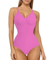 Large size seamless body suit, hip lift corset, triangular breasted open gear sling, belly shapewear