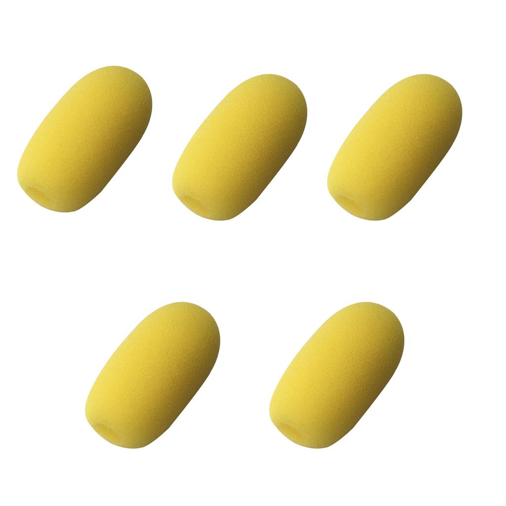 5ks Malý Drátový Bezdrátový Konferenční Mikrofon Protivětrná Pěnová Houbička Kryt pro Klopový Mikrofon, Vnitřní Průměr:1 cm (asi .0.39")