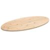 VidaXL Table Top 100x50x2.5 Cm Solid Pine Wood Oval 824330