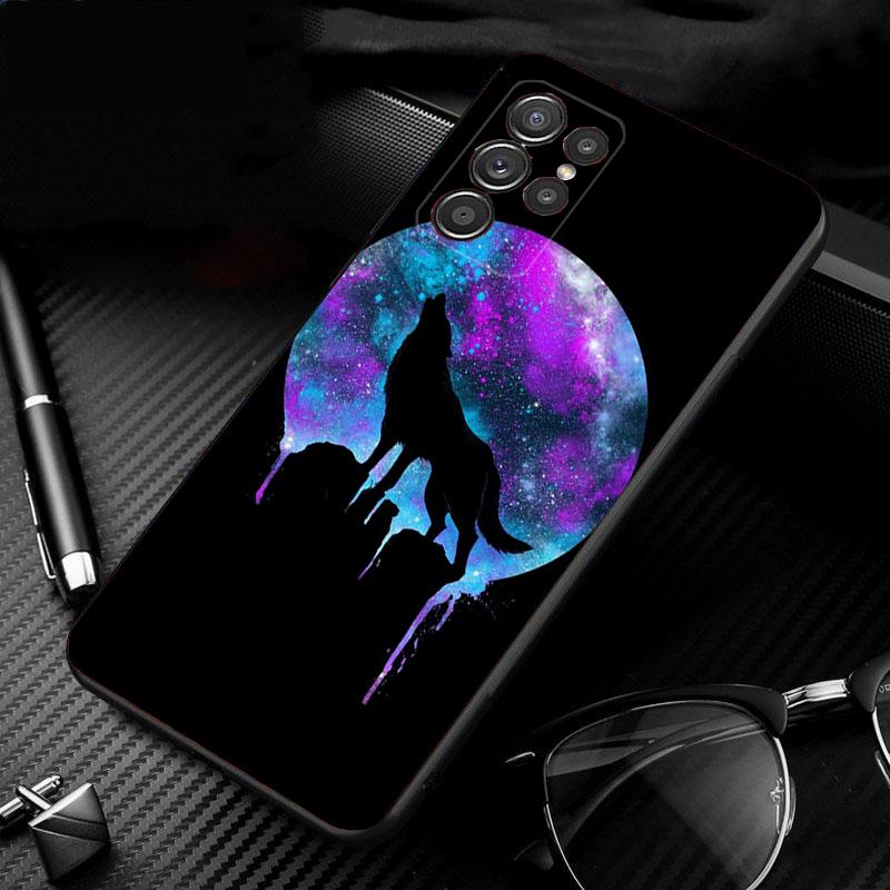 

Phone Case For Samsung Galaxy S25 S24 S23 S22 S21 Ultra S24 S23 S22 S21 S25 Plus S24 S20 FE Animal Wolf S23Plus