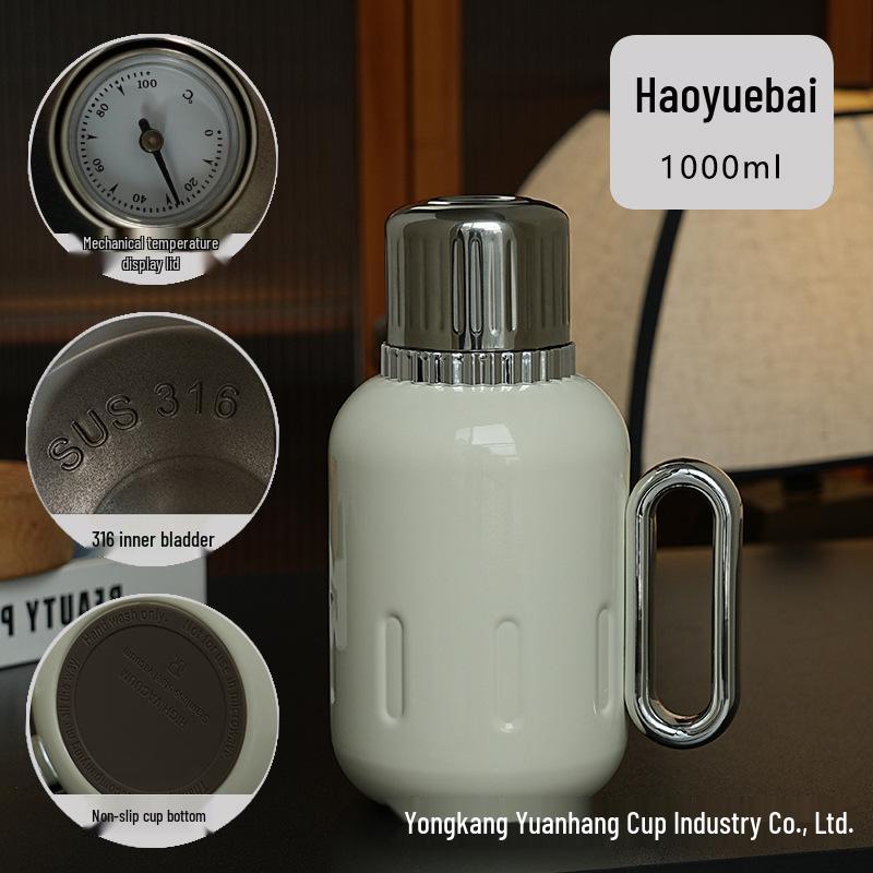 316 Stainless Steel Portable Insulated Teapot with Titanium Plating and Tea-Water Separation, Large Capacity for Stewing