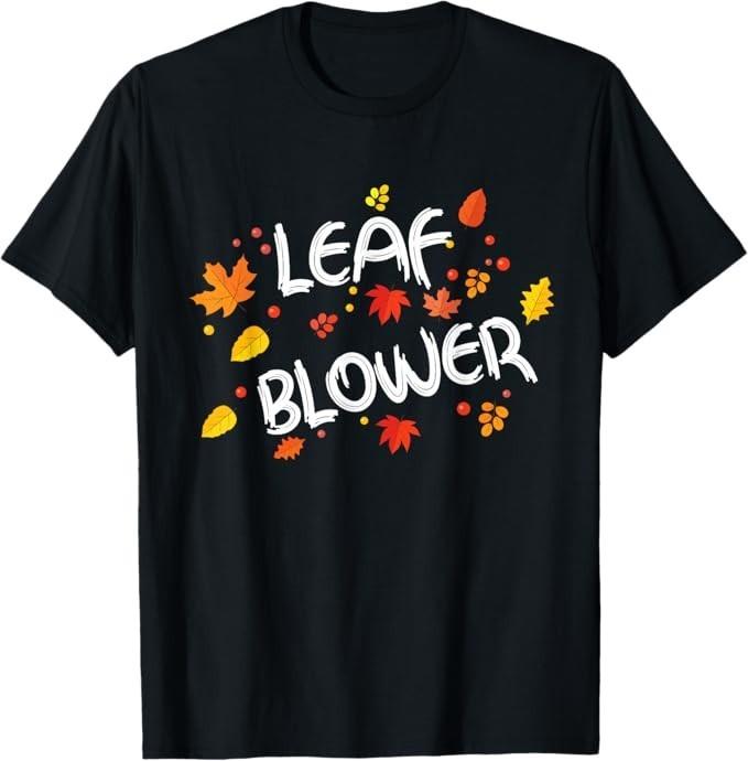 

Very Spooktacular Fall Leaf Blower Sucking Leaf Blowers T-Shirt 2XL