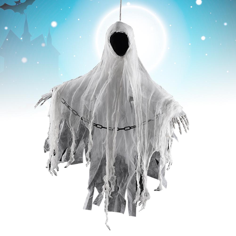 1pc Hanging Ghost Electric Scary Shaking Props Without Battery for Haunted House