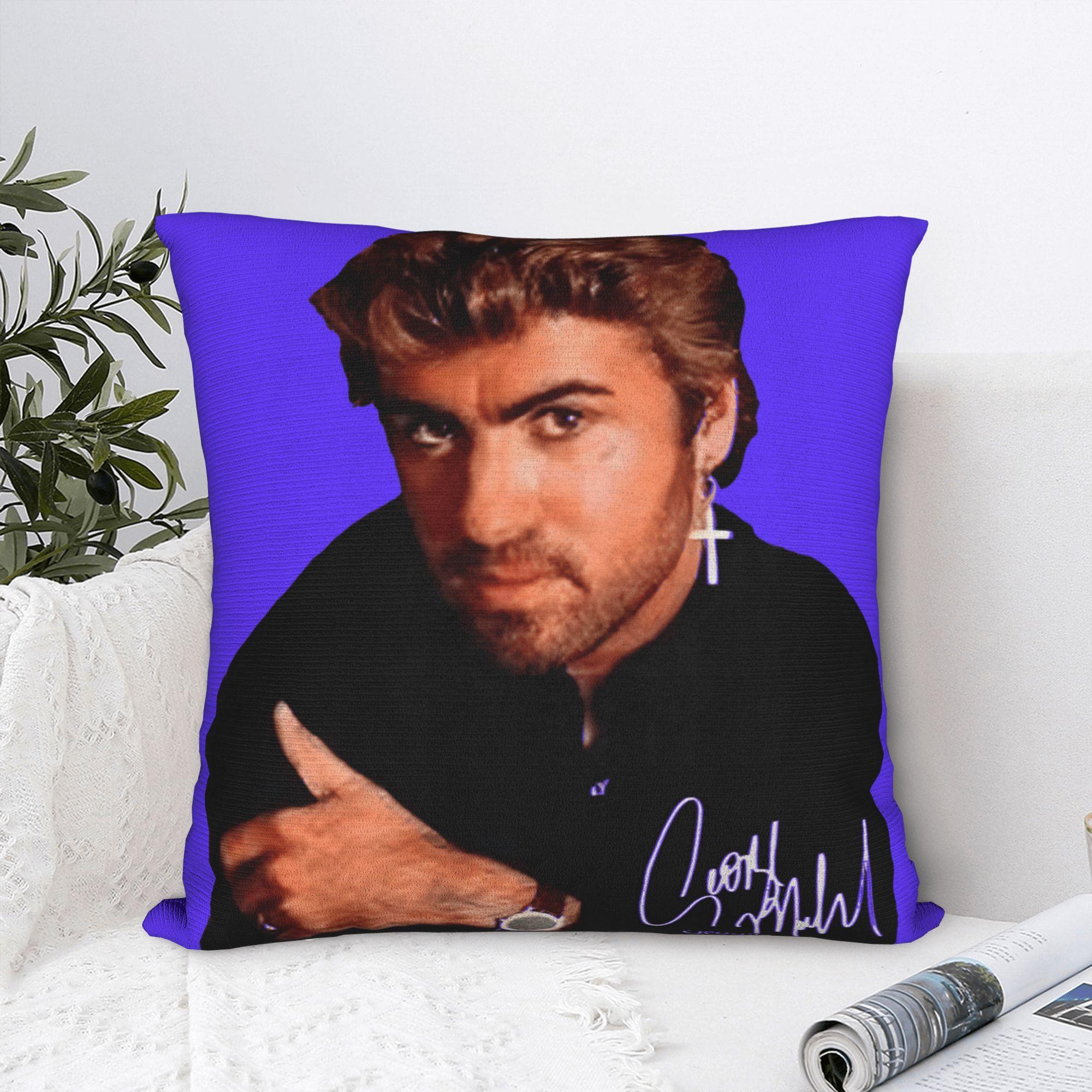 Fine Glasses Unisex George Michael Faded Vintage Pillow Cover Funny Pillow Case For Office Car Home Decor Comfy Pillowcases Gift Idea