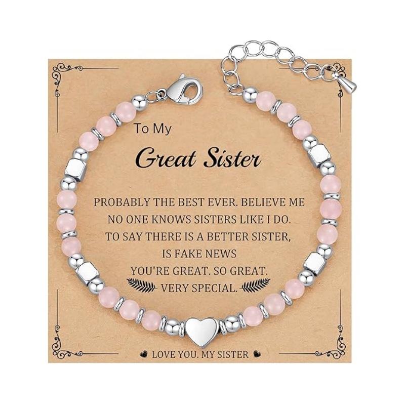 JYL TS Bracelet Adjustable Lobster Clasp Heart Pendant Enhances Relationship Luck