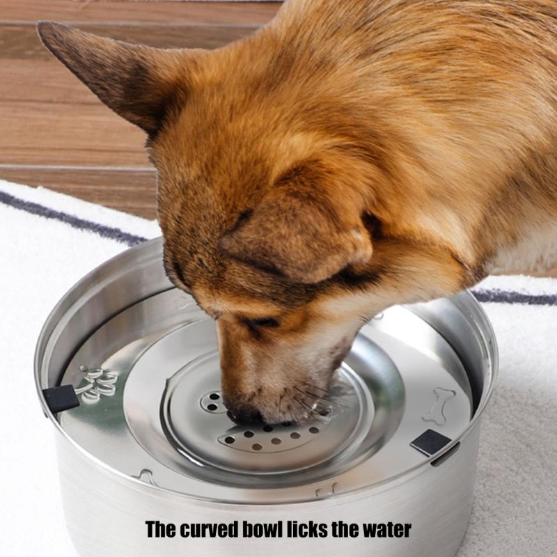 Dogs Water Dispenser Spill Proof Bowl Spill Proof Design for Big Dogs Slip Resistant Dishwasher Safe