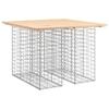 VidaXL Design Gabion Garden Bench 100x102x72cm Solid Pine Wood 834368