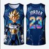 FamilyMatching 2026 New Version Dragon Ball Z Vegeta Special Edition Basketball Jersey Jordan Basketball Sports Vest Set