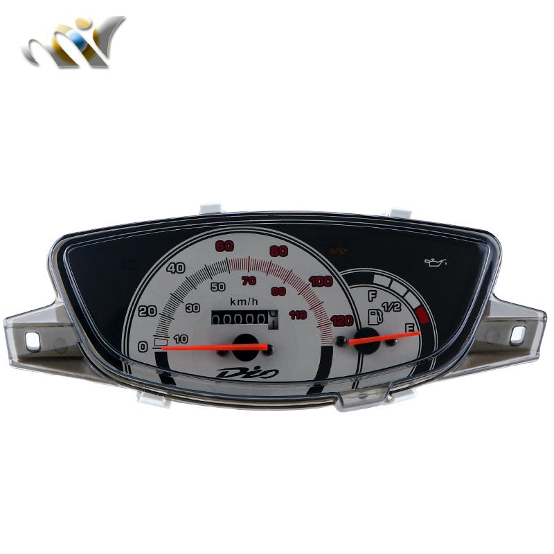 

Спидометр мотоцикла Измеритель скорости Для Honda DIO 50 AF27 AF28 ZX34 AF34 AF35 120 км одометр счетчики общий щиток приборов в сборе серый