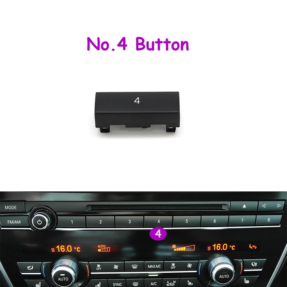 1 Stück F10 F11 F06 F12 F13 F07 F01 F02 F04 Auto Mittelkonsole CD Digital MODE FM/AM Knopf Abdeckung Zierleiste Für BMW 5er 6er 7er 5GT Serie