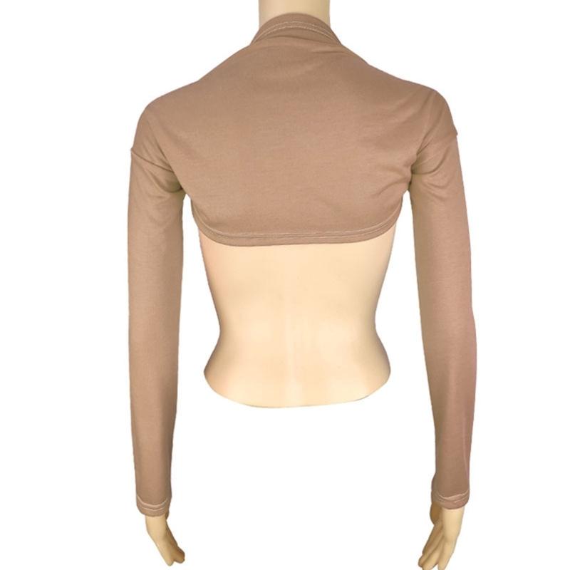 Breathable Woman Shrug Cardigan Shrug Crop Top Skin-friendly Long Sleeve Shawl