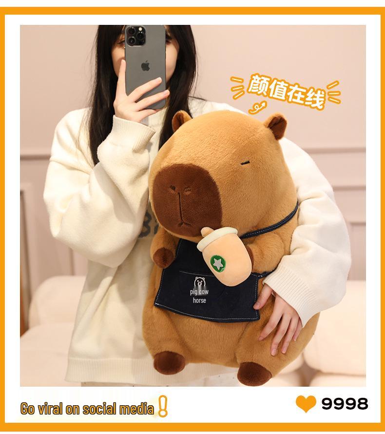 Capybara Milk Plush Doll - Children's Pillow & Birthday Gift