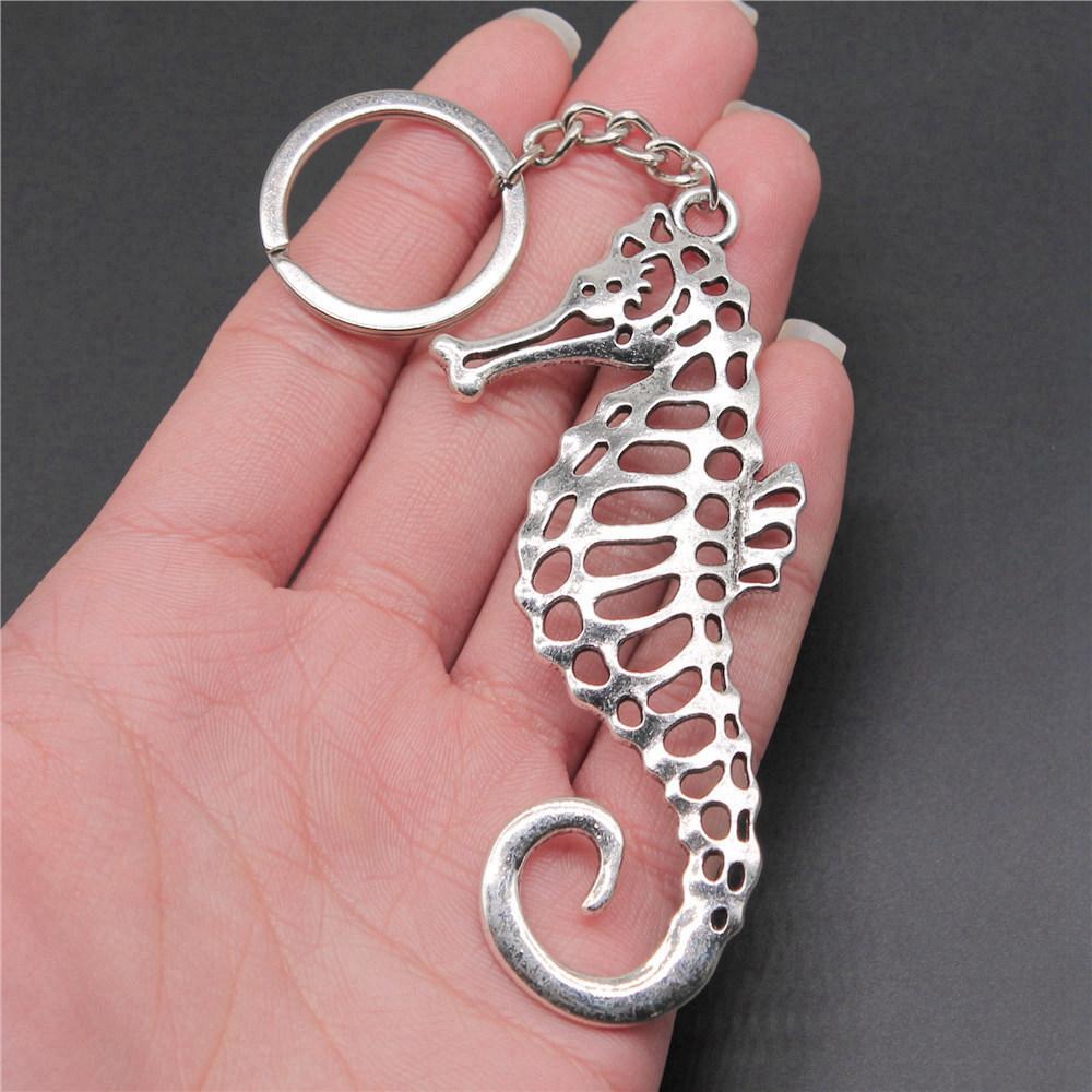 Seahorse Octopus Mermaid Underwater Keychain for Kids Handmade Bohemian Anniversary Gift Minimalist Phone Charm