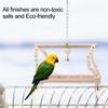 Pet Parrot Toy Wooden Climbing Swing Ladder for Birds Hamster