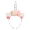 2022 New Trend Unicorn Headband Simulation Flower Headband Cat Ears Headdress Party Hair Accessories Headband