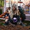Halloween Acryl 2D Flache Gartenstecker Deko Wetterfest Regensicher Ornament Plakette Hofschild