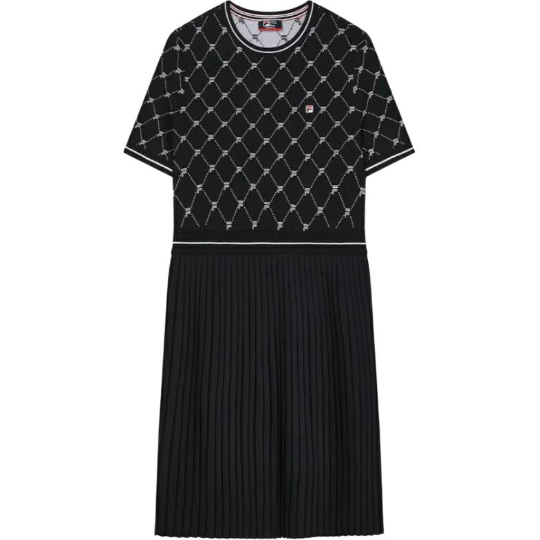 New FILA MODERN HERITAGE SS24 Short Sleeved Dress Women's Legend Blue F51W431301F-NV